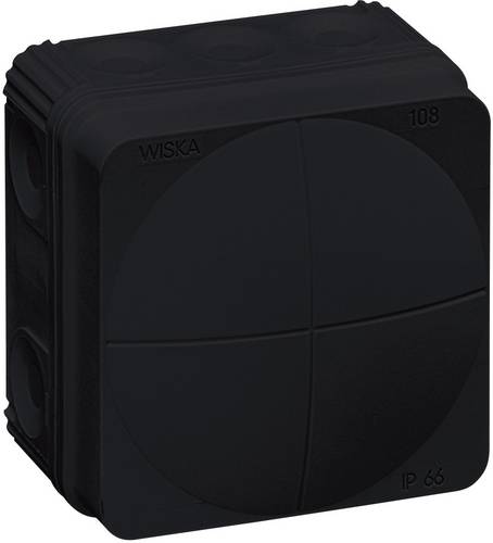 Wiska 10061999 Abzweigkasten (L x B x H) 76 x 76 x 51mm Schwarz IP66