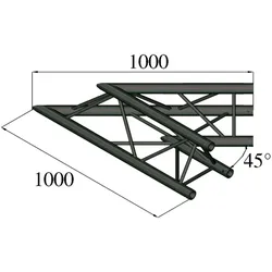 ALUTRUSS TRILOCK S-PAC 19 2-Weg-Ecke 45° schwarz