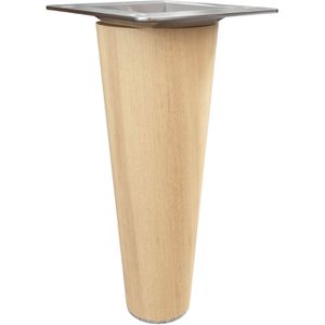 Sossai Möbelfuß HMF1-BU120-4, buche Öl-Finish, Holz, 2,5 x 12cm, 4 Stück