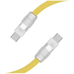 Yello koko Verstärktes Kabel USB C / USB C Modell Biggy 1m Umkehrbarer Stecker (1 m, USB 3.2 Gen 1, 15 W), USB Kabel