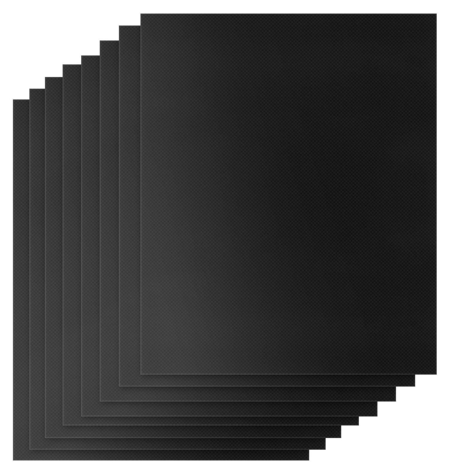 Set van 8 herbruikbare anti-aanbak grillmatten van Solidchoice, 40 x 33 cm