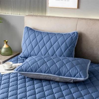 Uplifted Finds Waterproof Pillowcase Anti Stain Pillow Cover 2 Pcs navy
