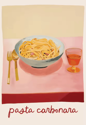 Inspire Picks Aperol Spritz & Pizza Cocktail Kitchen Wall Art Italian Food Canvas Poster 6 20x30cm Unframed