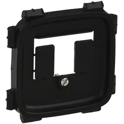 Legrand 755498 Telefon-Abdeckung für das Schalterprogramm VALENA ALLURE, Farbe: Schwarz