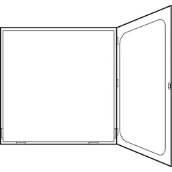 ABN WMS28-55 Zählerwechsel-Schrank IP54 By/Th mit Sichtscheibe für WMP38-55 WMS2855