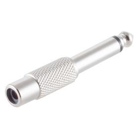 Shiverpeaks -BASIC-S--Adapter, Klinkenstecker Mono 6,3mm auf Cinchkupplung, Metall (Klinkenadapter) (BS57000-M)
