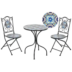 BISTRO-SET Schwarz Aggius