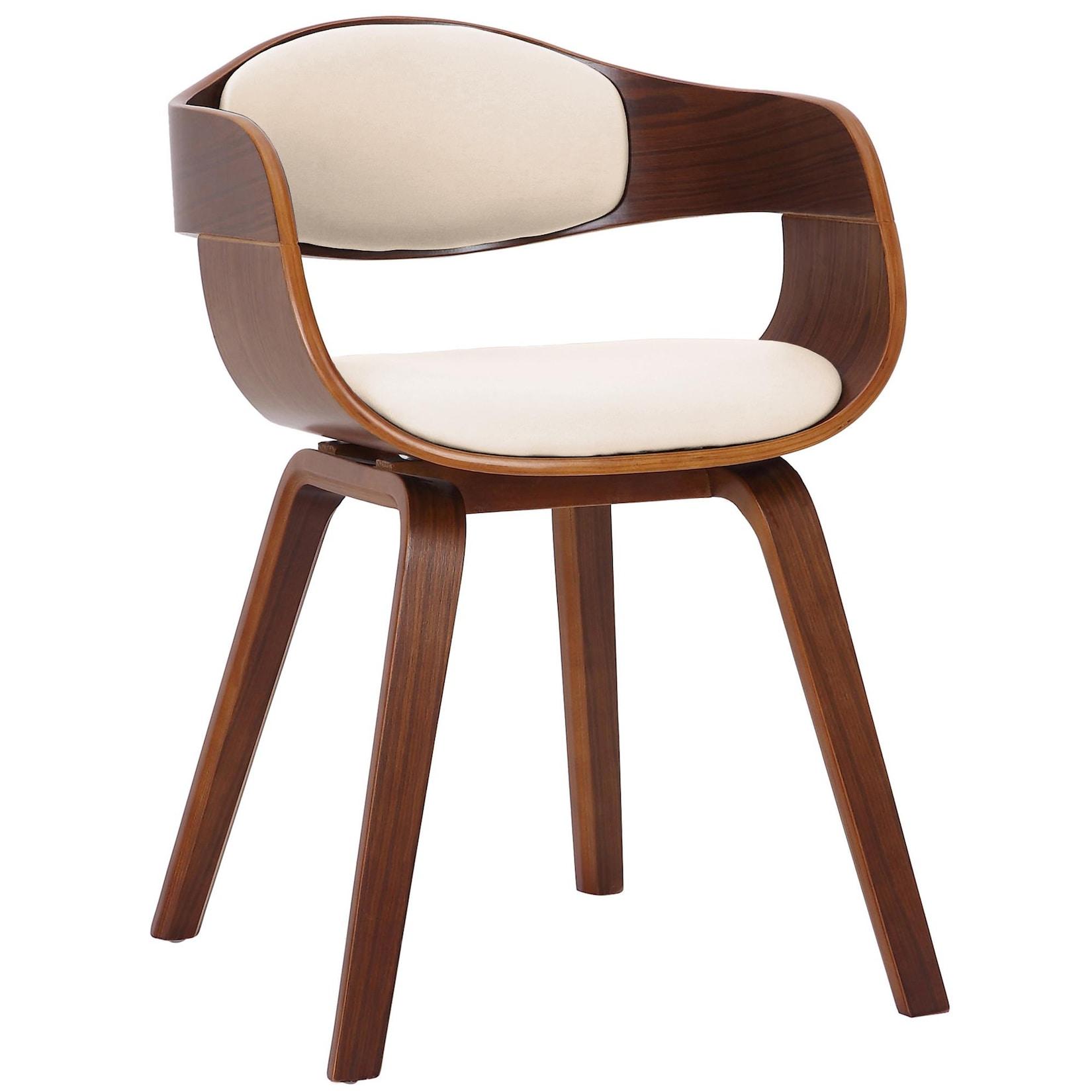 CLP Besucherstuhl Kingston Farbe: walnuss/creme