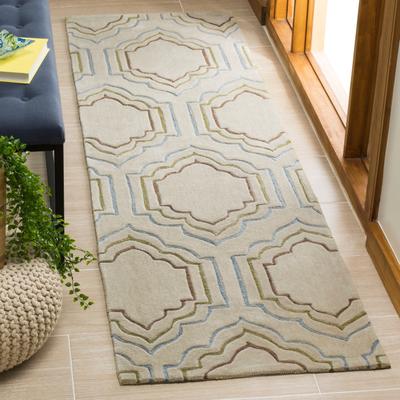 SAFAVIEH Handmade Modern Moroccan Art Ildefonsa Modern Moroccan Polyester Rug