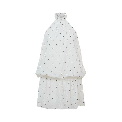 A-Linien-Kleid CLOUD 5IVE "CLOUD 5IVE Chiffon Dress", Damen, Gr. XL, US-Größen, weiß, 100% Polyester, normal, Kleider