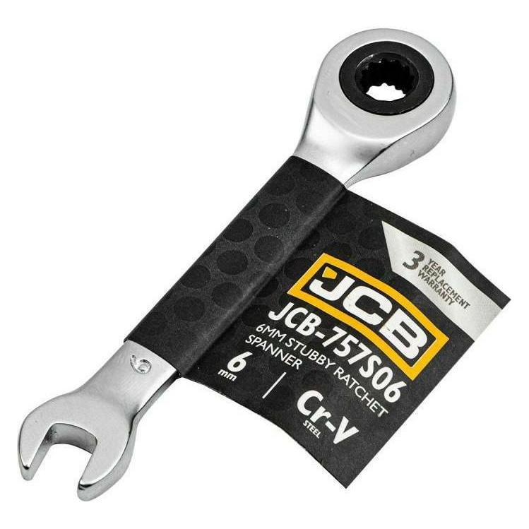 JCB Kurzer Ratschen-Ringschlüssel 6 mm (6 mm) (43382434)