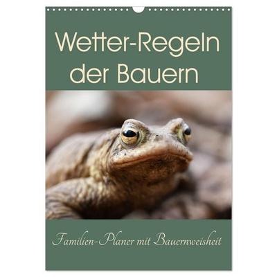 Wetter-Regeln der Bauern (Wandkalender 2027 DIN A3 hoch), CALVENDO Monatskalender