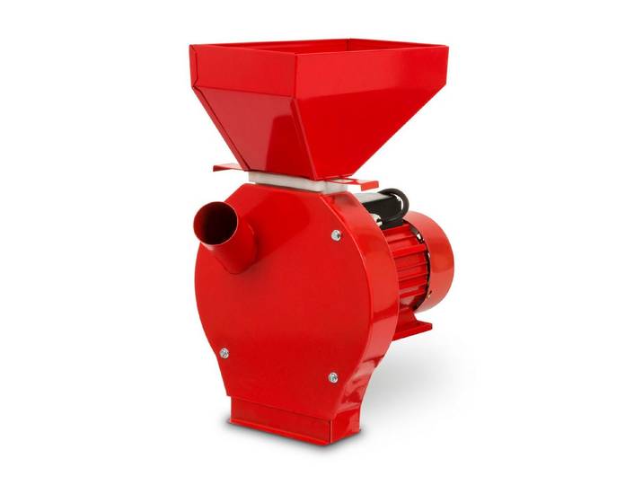 EBERTH Getreidemühle Tischmontage Elektrisch, 1100 Watt Elektromotor, Durchsatzmenge 240 kg/h, Schrotmühle