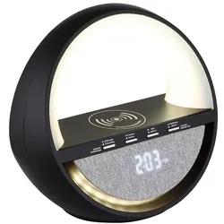 Tischleuchte Beistelllampe Leselampe schwarz RGB Farbwechsler Bluetooth H 18,3cm
