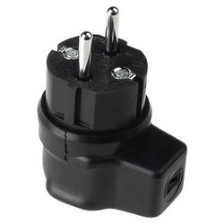Bachmann 740.017 Schutzkontaktstecker Vollgummi 250 V Schwarz IP44