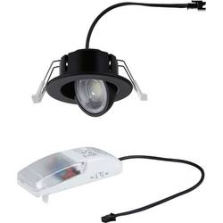 Paulmann 92413 LED-Einbauleuchte LED 5 W, 8 W Schwarz (matt)