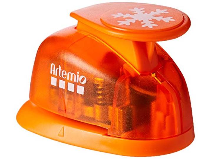 Artemio 2,5 cm grote sneeuwvlokken, 2-motiefpons, oranje