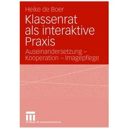 Klassenrat als interaktive Praxis, Fachbücher von Heike De Boer