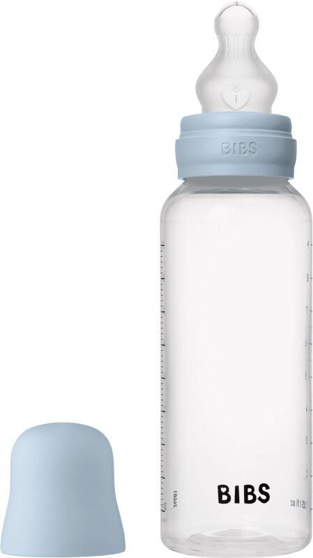 BIBS Anti-Colic Baby Bottle Silicone biberon anti-coliques avec tétine en silicone Baby Blue 1 pcs