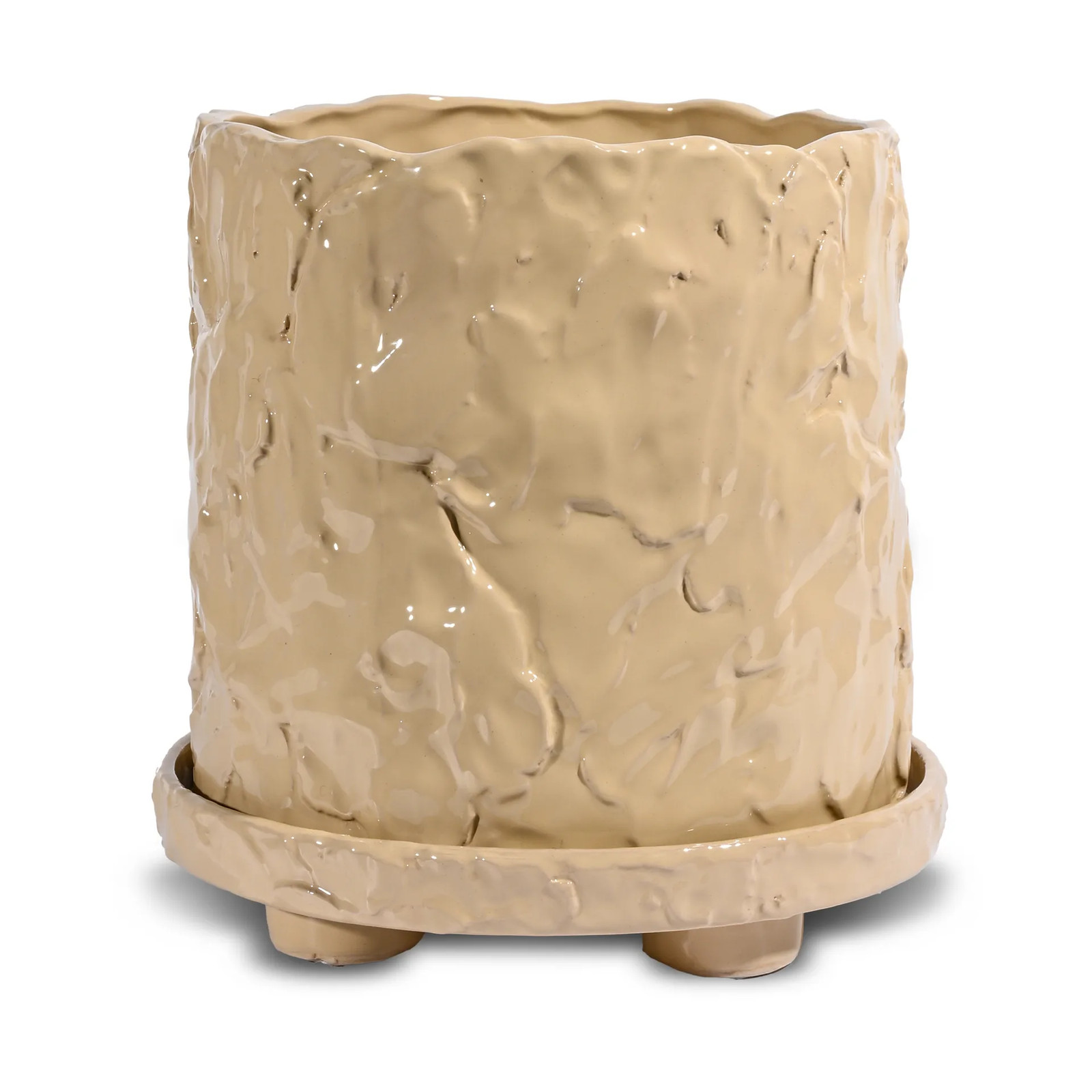 Byon Muddy pot tabletop beige Ø 23 cm