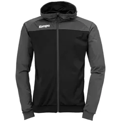 Kempa Prime Multi Trainingsjacke mit Kapuze schwarz/anthrazit XL