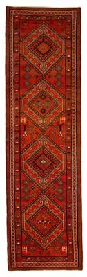 ECARPETGALLERY Hand-knotted Melis Vintage Orange Wool Rug - 3'7 x 12'4