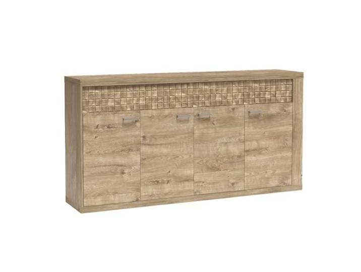 Lomadox Wohnzimmer Esszimmer Kommode Anrichte Sideboard, 191,5 cm in Eiche