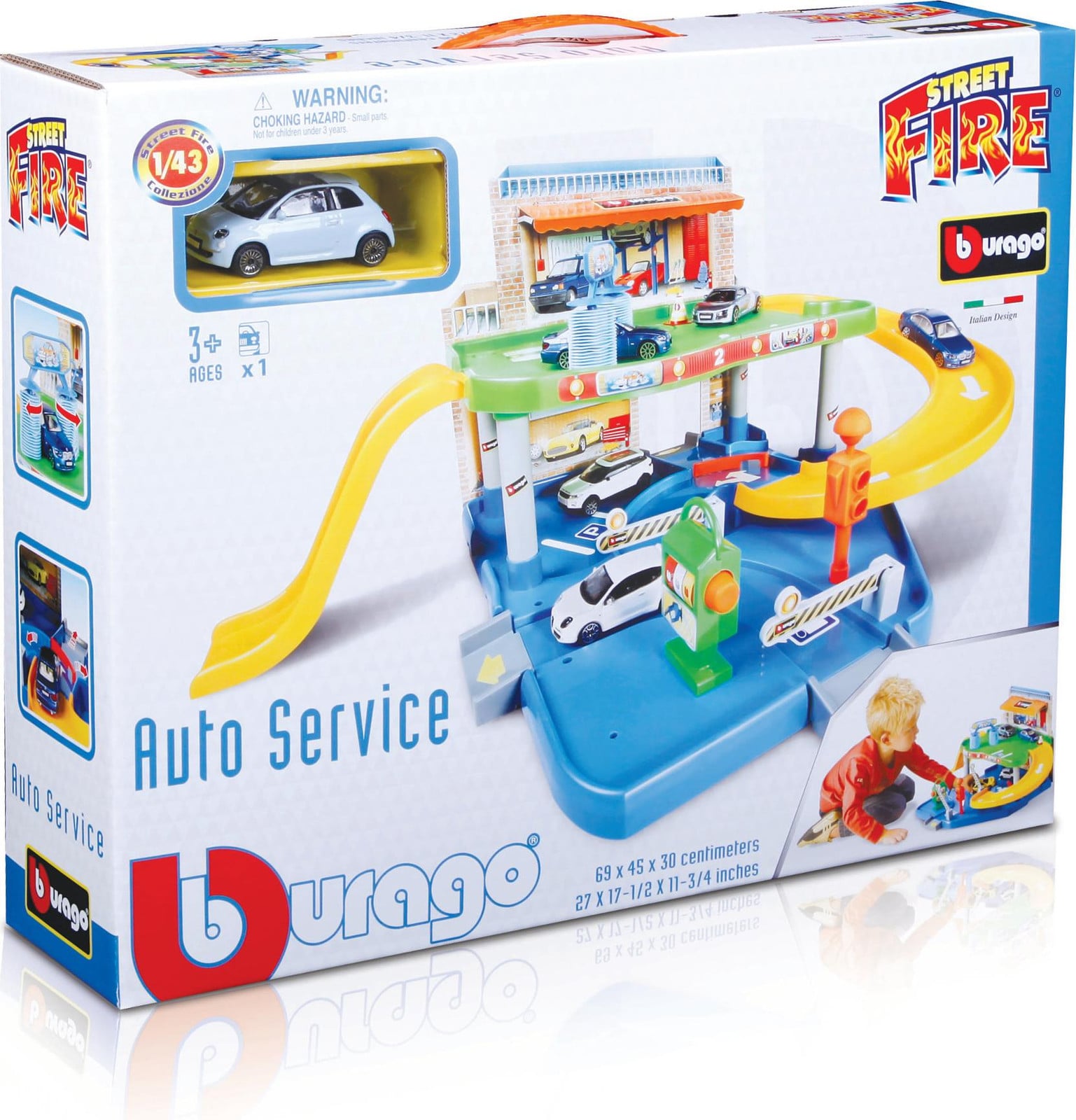 Bburago Mega Parking Auto Servis Garage