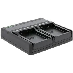 Patona Batteries Replacement Dual Charger USB USB-C (Kamera Akku Ladegerät), Kamera Stromversorgung, Schwarz