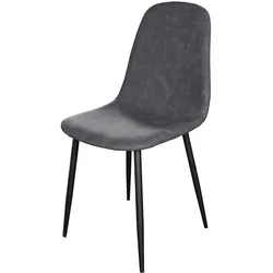 HTI-Living, Stühle, Stuhl Savannah PU Antikgrau