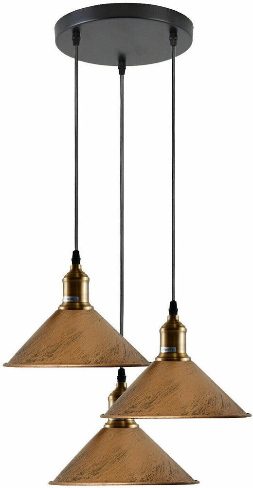Longshore Tides Remi 3 - Light Cluster Pendant Brushed Copper 114cm H X 22cm W X 114cm D
