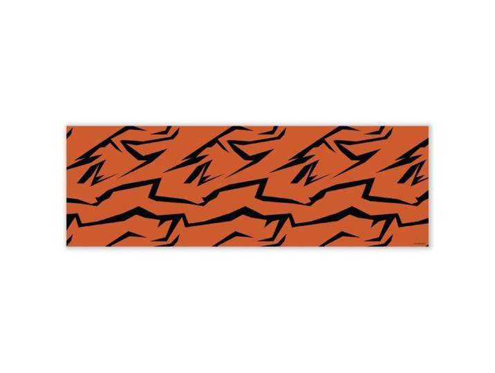 Mubusi Tapis Vinyle Tiger Queen 70x210 cm Couleur Orange - Tapis Chambre en Vinyle - Deco Maison