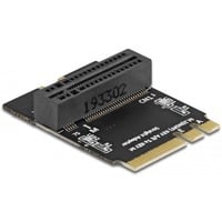 Adapter M.2 Key A+E Stecker zu Key M Slot gewinkelt mit Halterung, Schnittstellenkarte