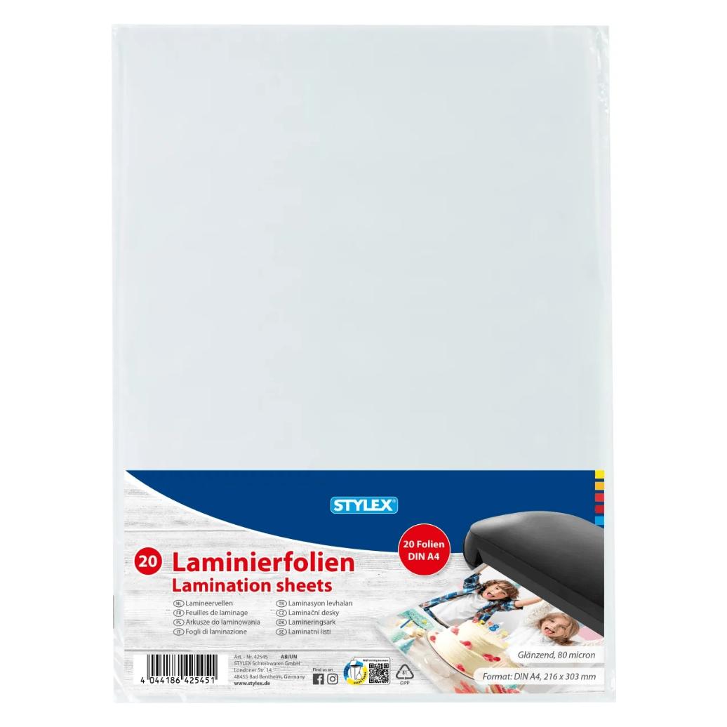 Magni Stylex Laminierfolie A4 20 Blatt 42545 (A4, 20 Stk., 80 µm) (42545)