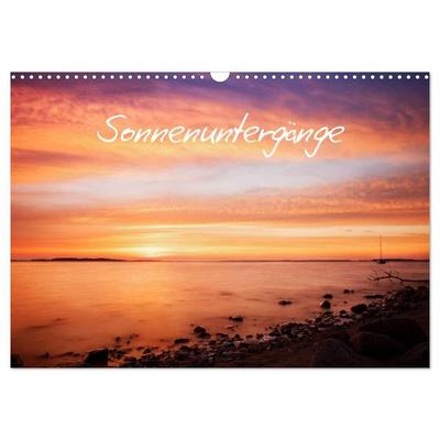 Sonnenuntergänge (Wandkalender 2027 DIN A3 quer), CALVENDO Monatskalender