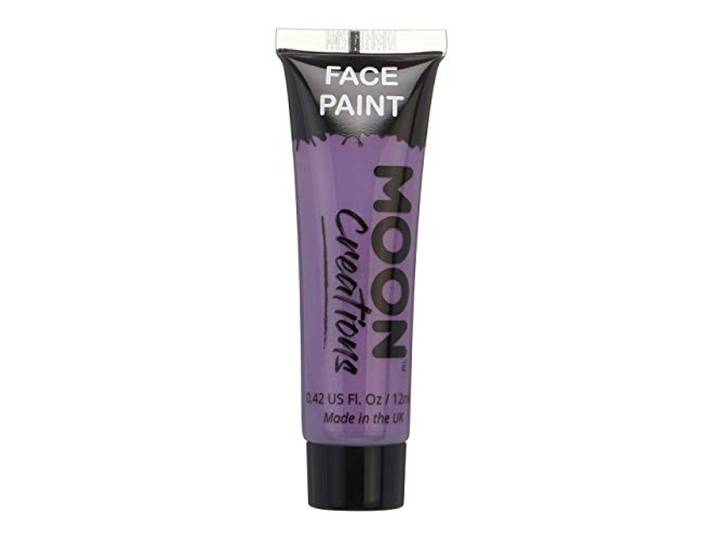 Moon Creations Tubes voor gezicht en lichaamsverf, gebruiksklare gezichtsverf, dierproefvrij, voor kinderen, volwassenen, Halloween en meer, paars, 12 ml