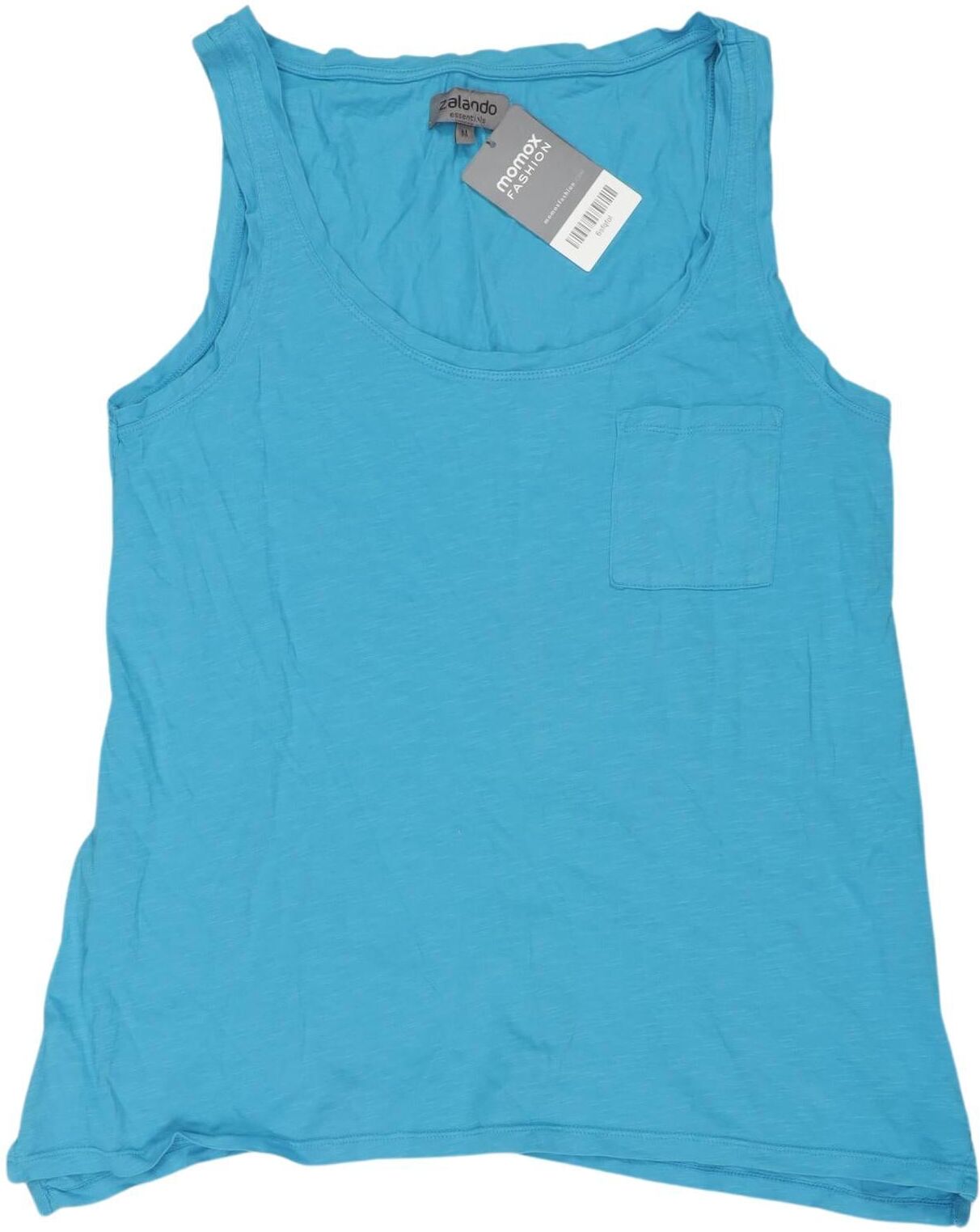 Zalando Essentials Damen Top, Hellblau, Gr. M, Baumwolle - Second Hand