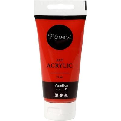 Creativ Company Acrylfarbe, Mattglänzend, Halbdeckend, Primärrot, 75 ml/ 1 Fl.