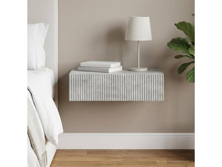 HPUYRFG Wandmontierter Beistelltisch aus Holzwerkstoff, 87,5 x 34,5 x 17 cm Moderne Optik, robuste Holzwerkstoff-Konstruktion, platzsparende Wandmontage, vielseitig als Nachttisch oder Ablage,