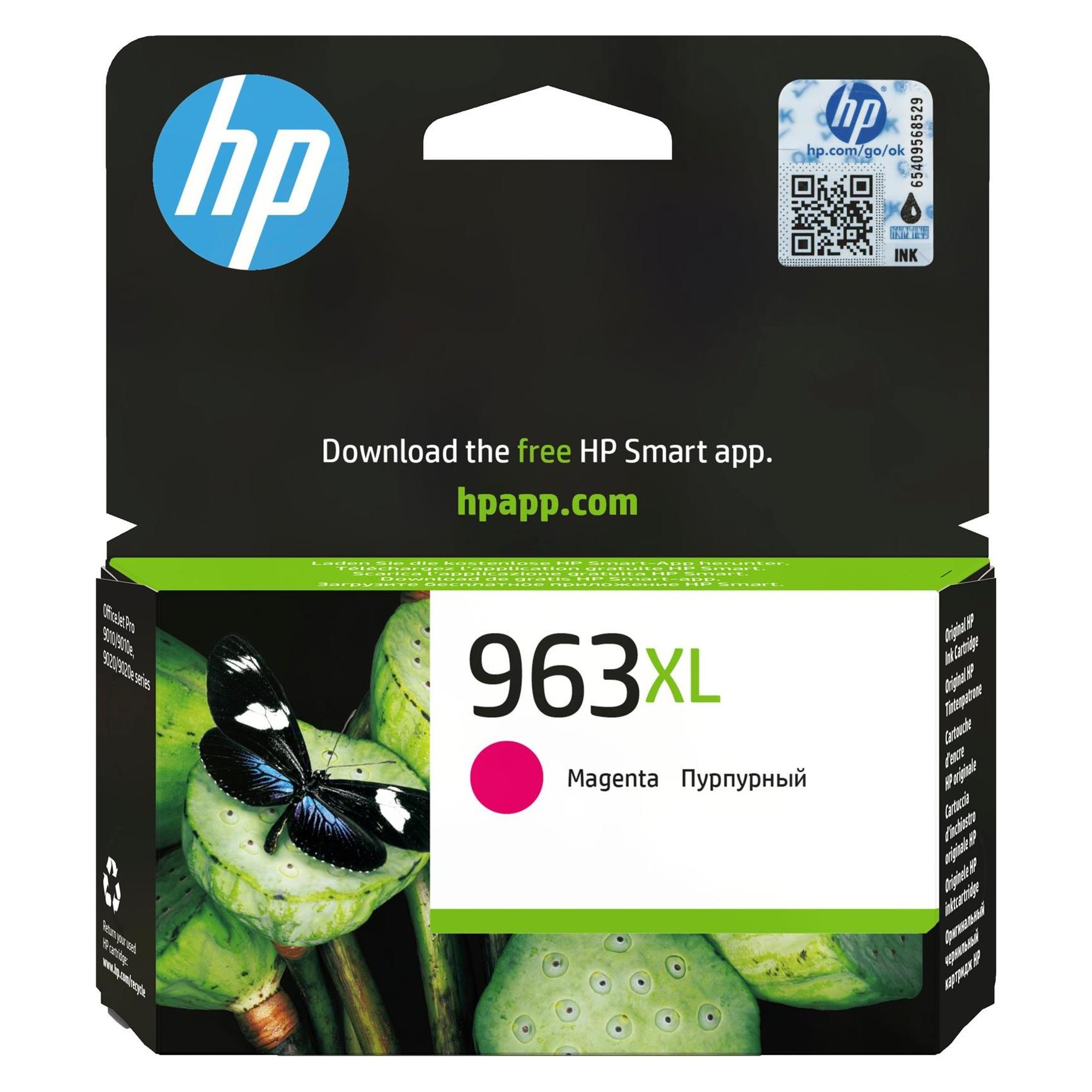 HP Hewlett-Packard 963XL High Yield Magenta Original Ink, 963XL (3JA28AE#LS1)
