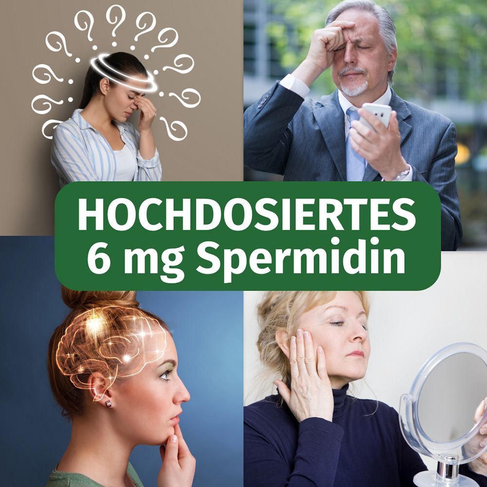 Green Naturals Spermidin Forte 6 mg vegan Kapseln 100 St
