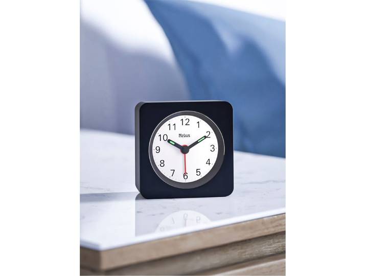Wecker, schwarz (weiß, neutral), Wecker, Wecker