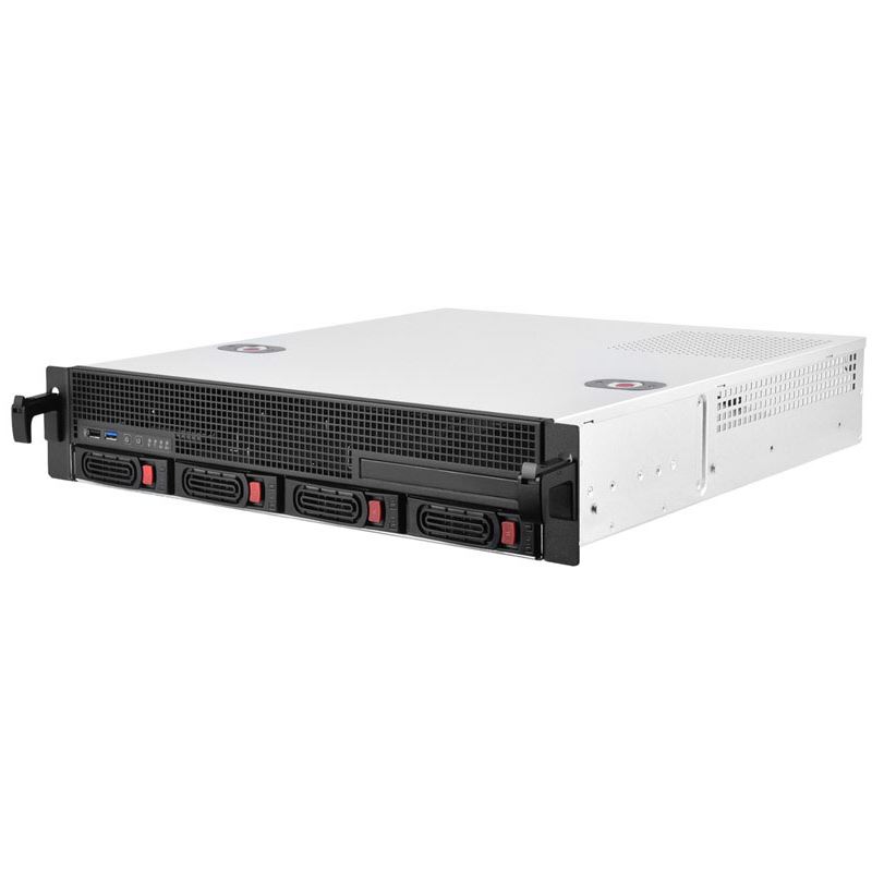 Silverstone RM21-304 Rackmount Server Gehäuse, 2U, Micro-ATX - schwarz
