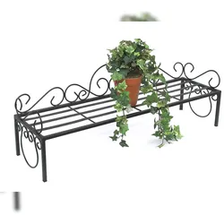 DanDiBo Blumenbank Outdoor/ Indoor Kräuterregal Balkon 75cm Mi Wetterfest Blumenregal Blumenständer Blumentreppe Pflanzentreppe Pflanzenständer