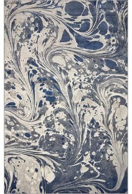 KAS Rugs KAS Watercolors Mid-Century Marble Rug