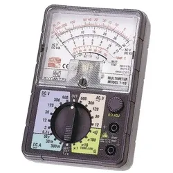 Kyoritsu, Multimeter, 011100001A Analoges Multimeter 0-600VAC/DC einschliesslich Tragetasche (CAT III 600V, Hand-Multimeter)