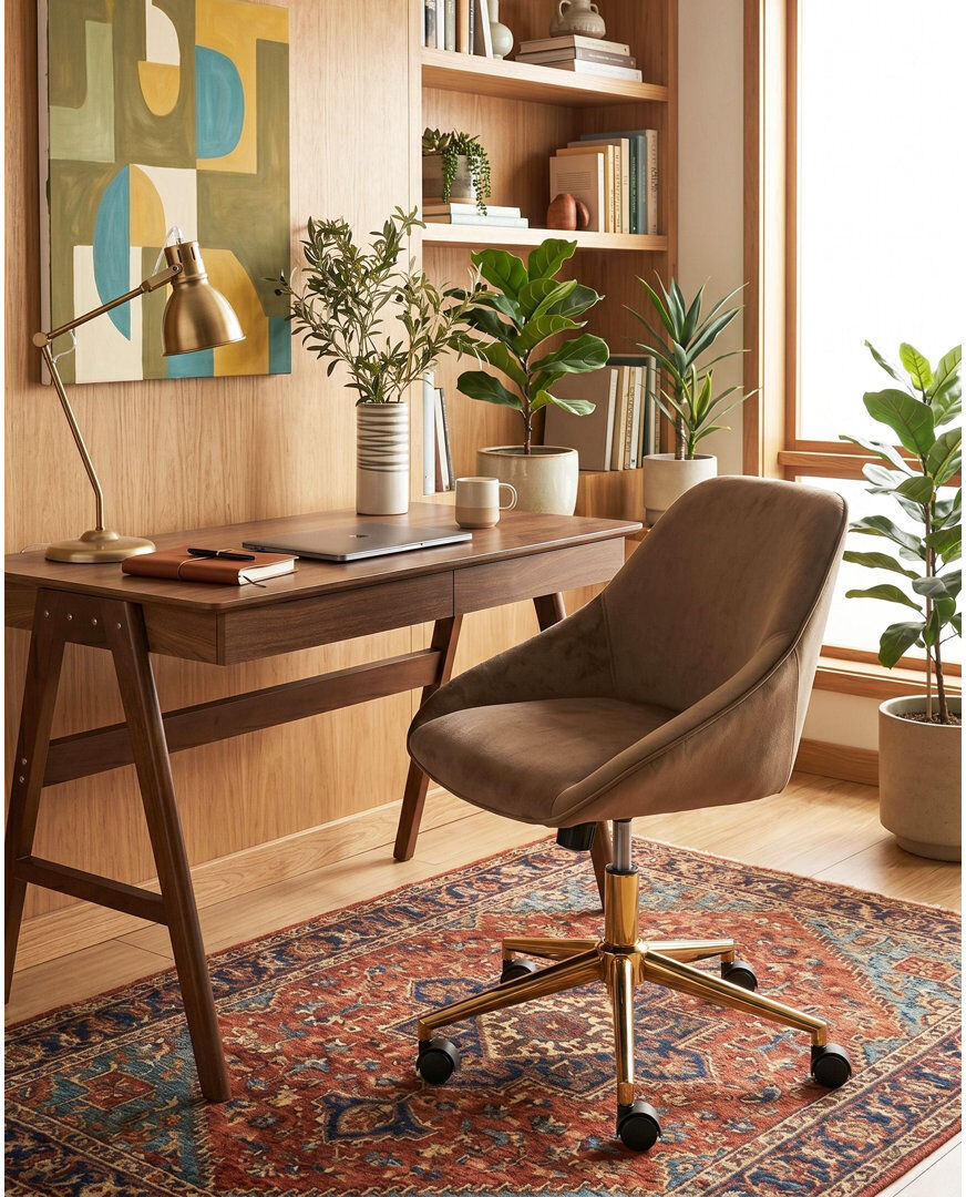Fairmont Park Velvet Office Chair