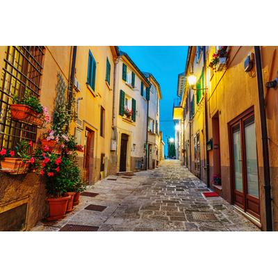 Fototapete PAPERMOON "Old Town in Italy", bunt, B:2m L:1,49m, Vlies, Tapeten