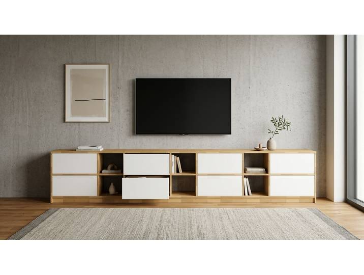 Breites Sideboard nach Maß Buche Natur geölt