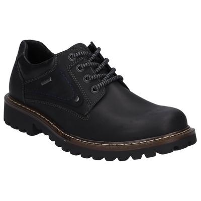 Schnürschuh JOSEF SEIBEL "Chance 59", Herren, Gr. 43, Textil, schwarz, Leder, Schuhe Schnürschuh, Freizeitschuh, Halbschuh, Schnürschuh mit TopDry Tex Membrane